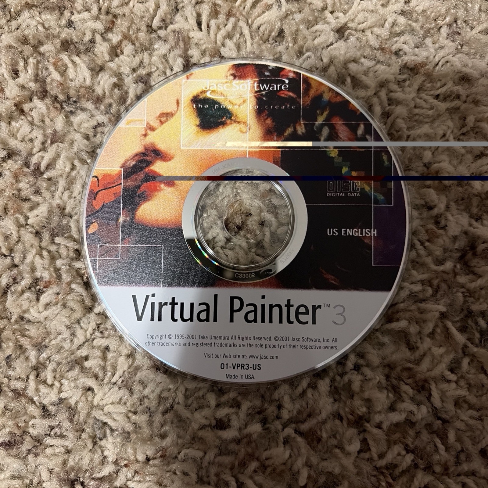 Virtual Painter 3 Jasc Software PC Windows 2001(Case & Disc Only! No Manual!)