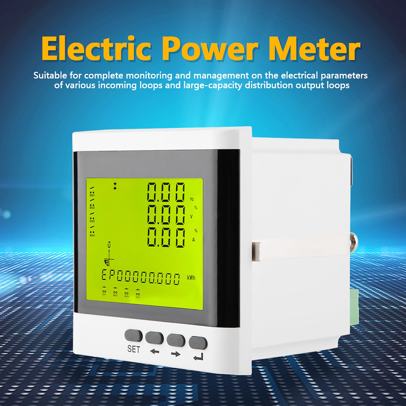 Multi Function LED Power Meter For Three Phase Measurement