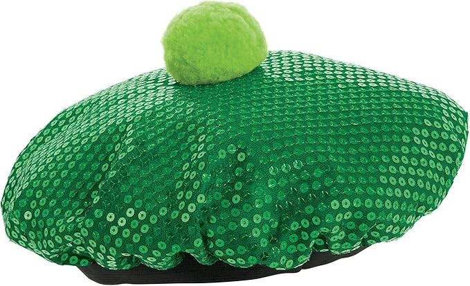 Amscan 250797 Green Sequin Tam Adult Hat, 1ct