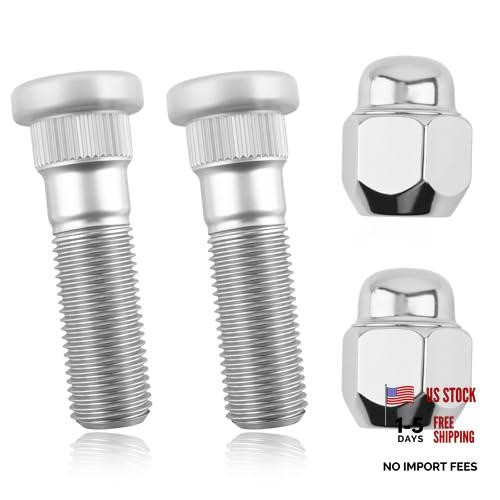 2 Sets Wheel Studs and Lug Nuts Replacement OEM# 52950-M1000,M12x1.5 Wheel