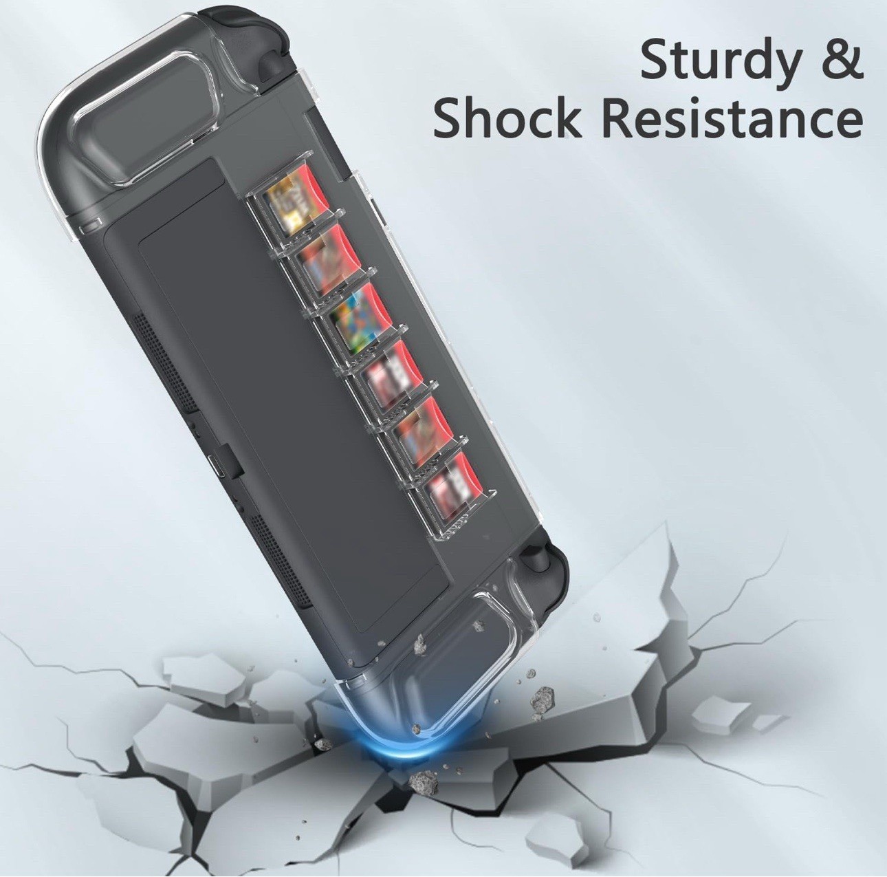 Dockable Protective Case for Nintendo Switch 2 2025 Clear Shockproof Grip Cover