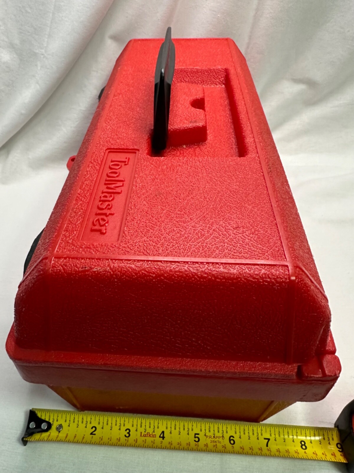 Toolmaster Red & Black Tool Box W/ Removable Tote Latch & Handle Tackle Box