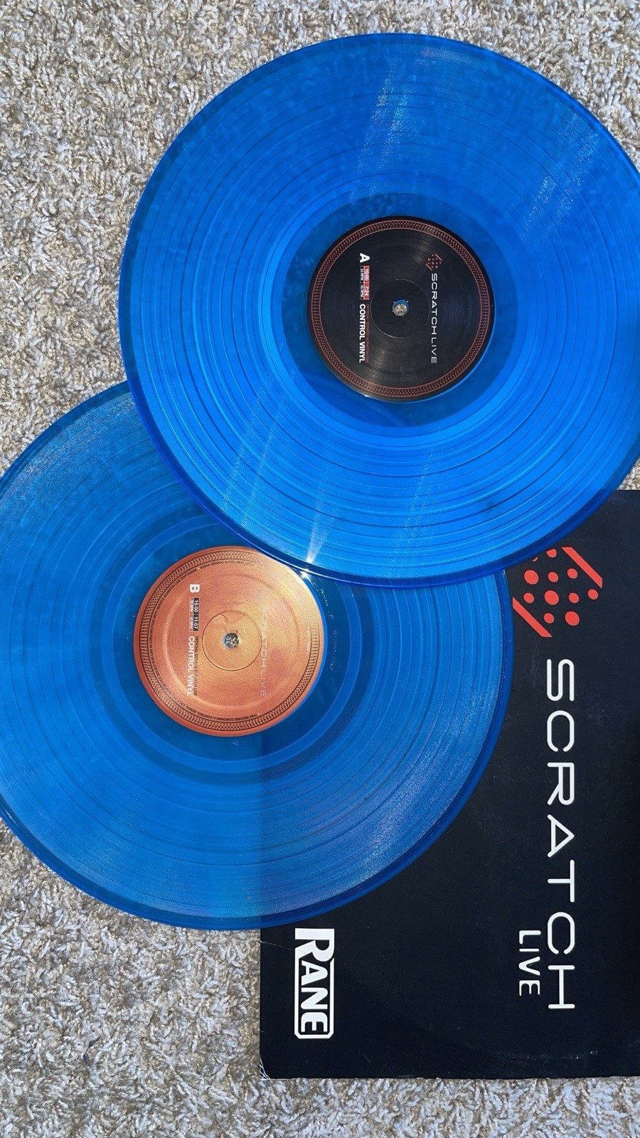Rane SL2 Scratch Live / Blue A/B Control Vinyl - RARE!