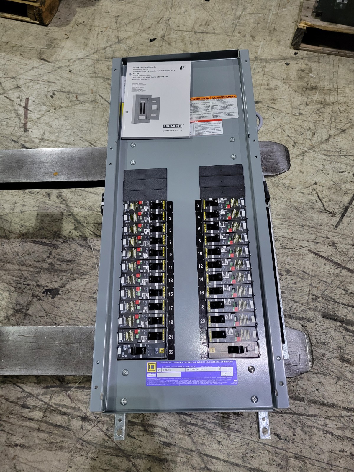 Square D NF430L2CCL Panelboard Breakers & Powerline NF12SBRG3 Powerline NF12SBLG