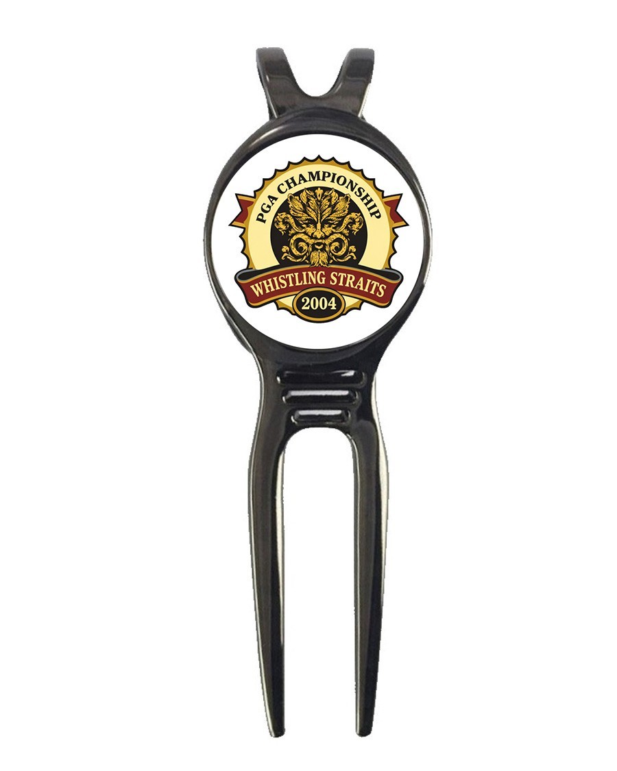 2004 PGA Whistling Straits Golf Ball Marker + Black Gunmetal Divot Tool