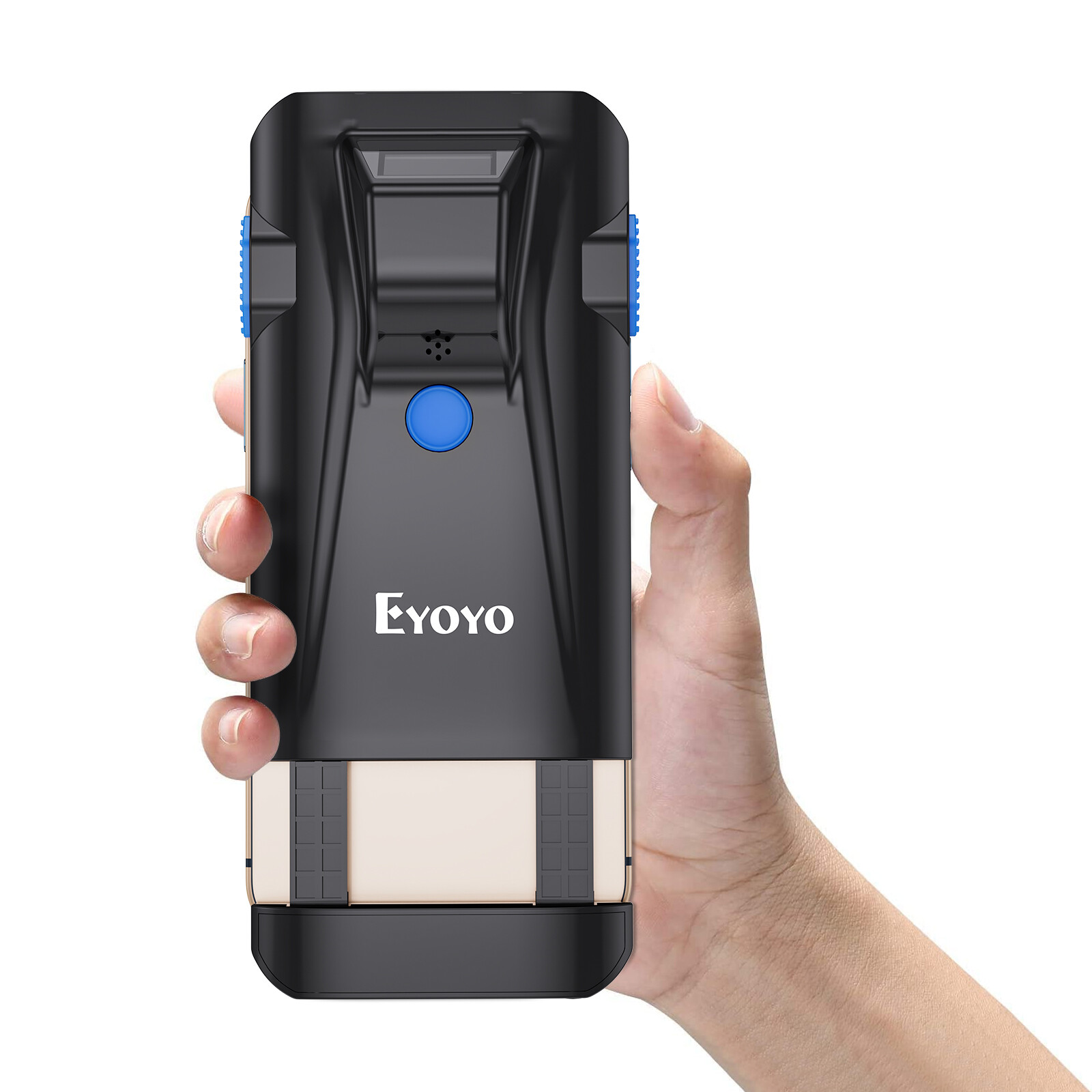 Eyoyo Wireless 2D QR Code Barcode Scanner Phone Back Clip Scanner for PC Phone