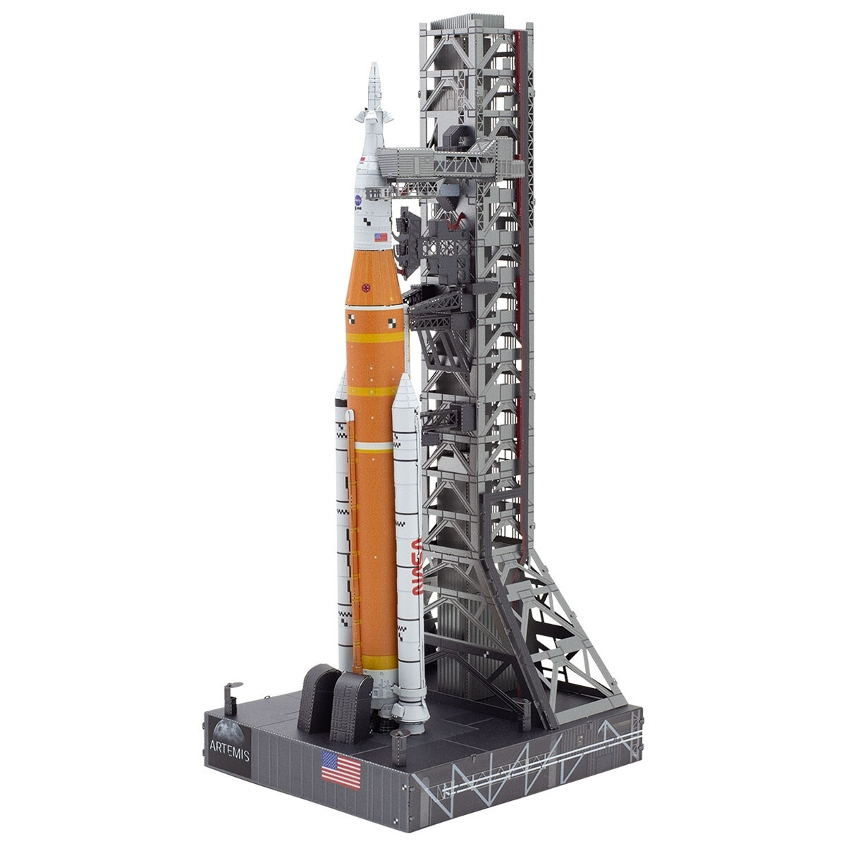Fascinations Premium Series ICONX ARTEMIS MOON ROCKET 3D Metal Earth Model Kit
