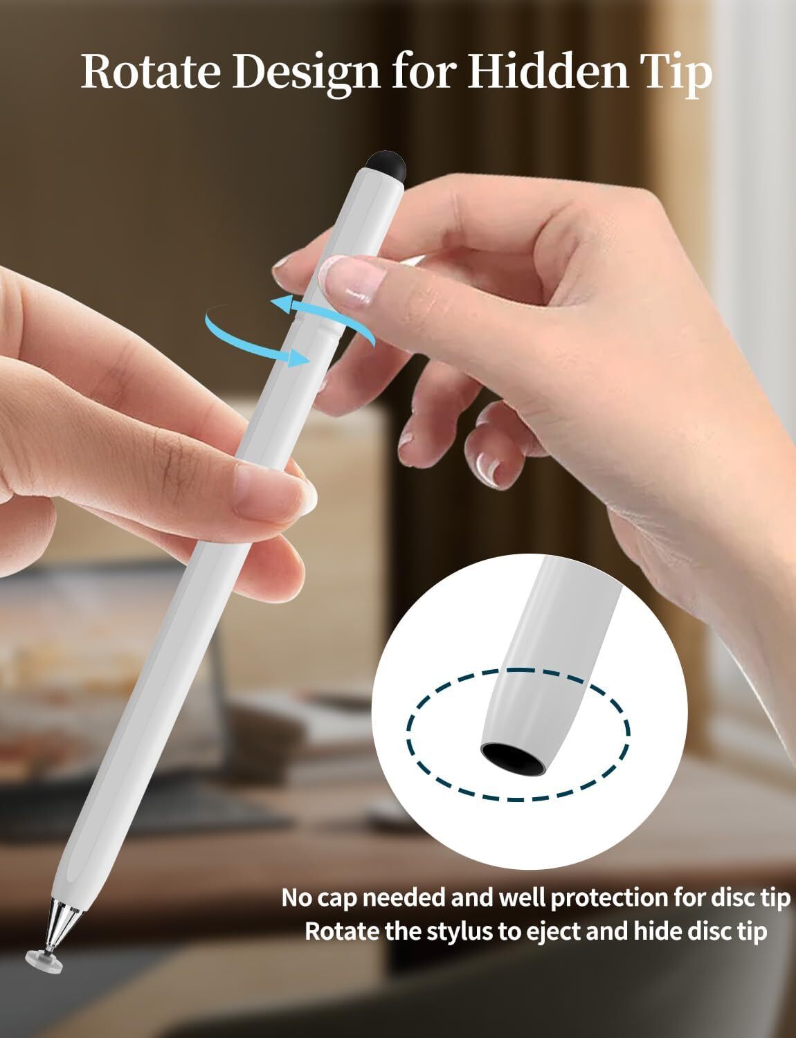 2pcs Universal Stylus Pen, Stylus pen for Apple iPad iPhone Pro Android Tablets
