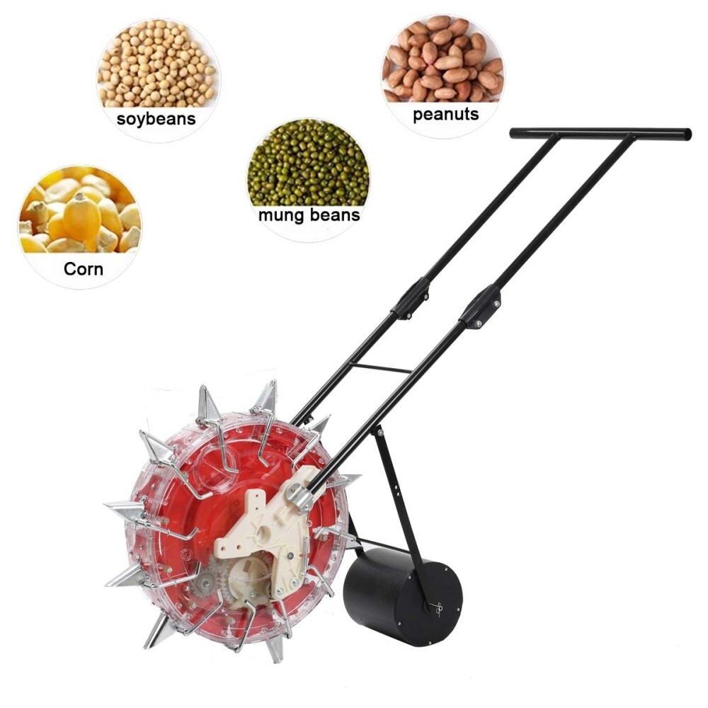 Manual Seeder Machine Soy Corn Carousel Precision Seeding Tool Hand Push Roller