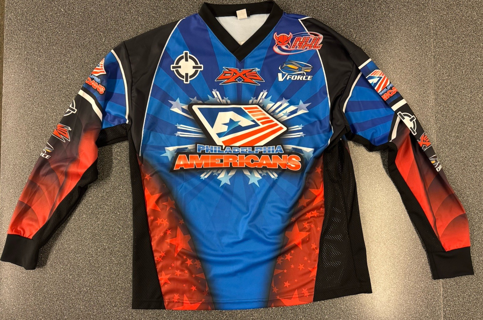 Smart Parts “Philadelphia Americans” PRO jersey: XL #44 Pat Roberts. Rare!