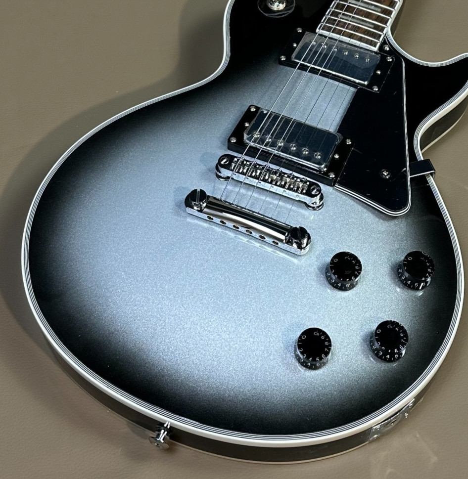 Custom Shop Silverburst Electric Guitar mahogany body and neck ship from US