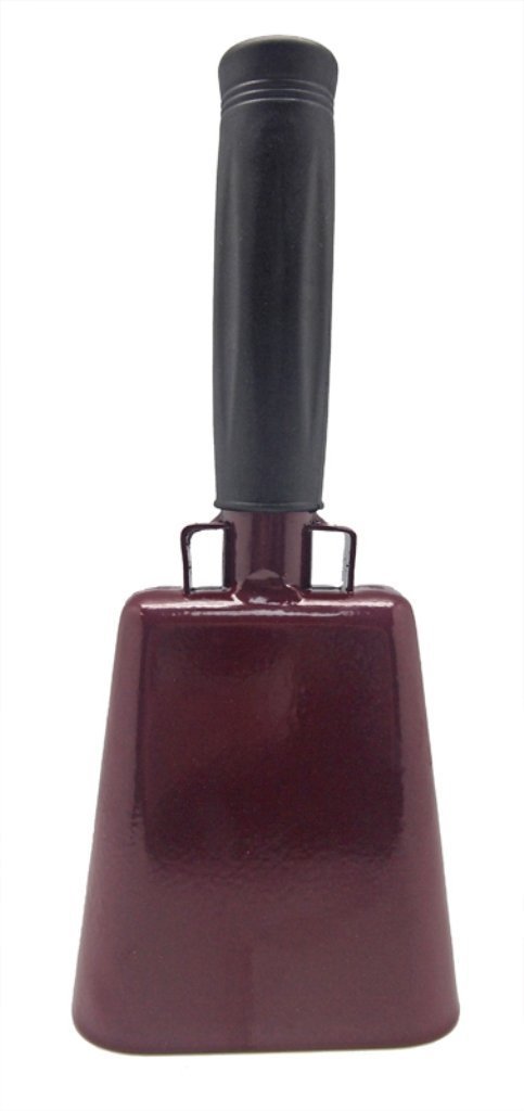 6 Inch Maroon COWBELL With Handle - Mississippi State Football -My first Cowbell