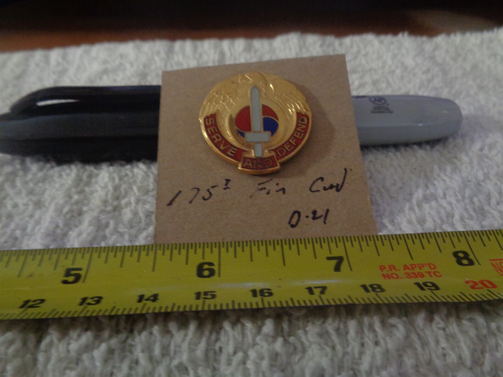 175th Finance Command D-21 Unit Crest, DI, DUI (DRAW#220)