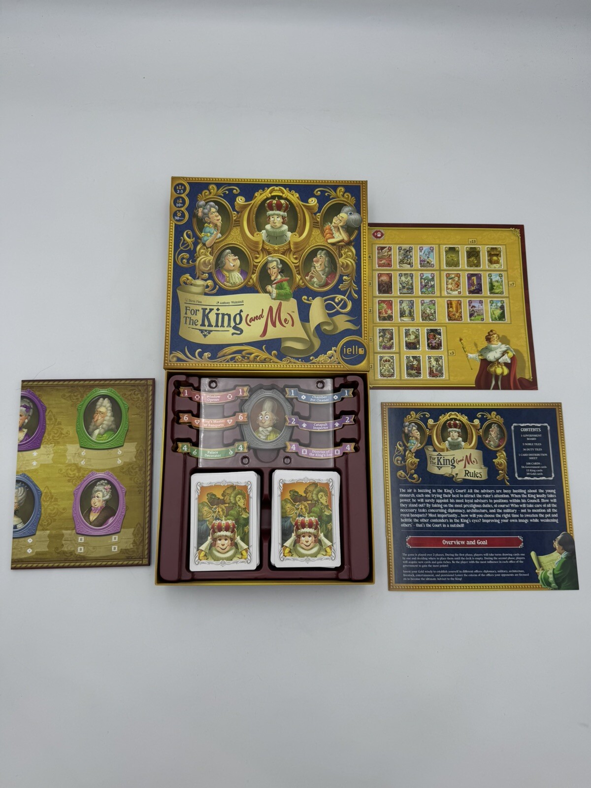 For the King (and Me) Card/Board Strategy Game Mint Condition Complete