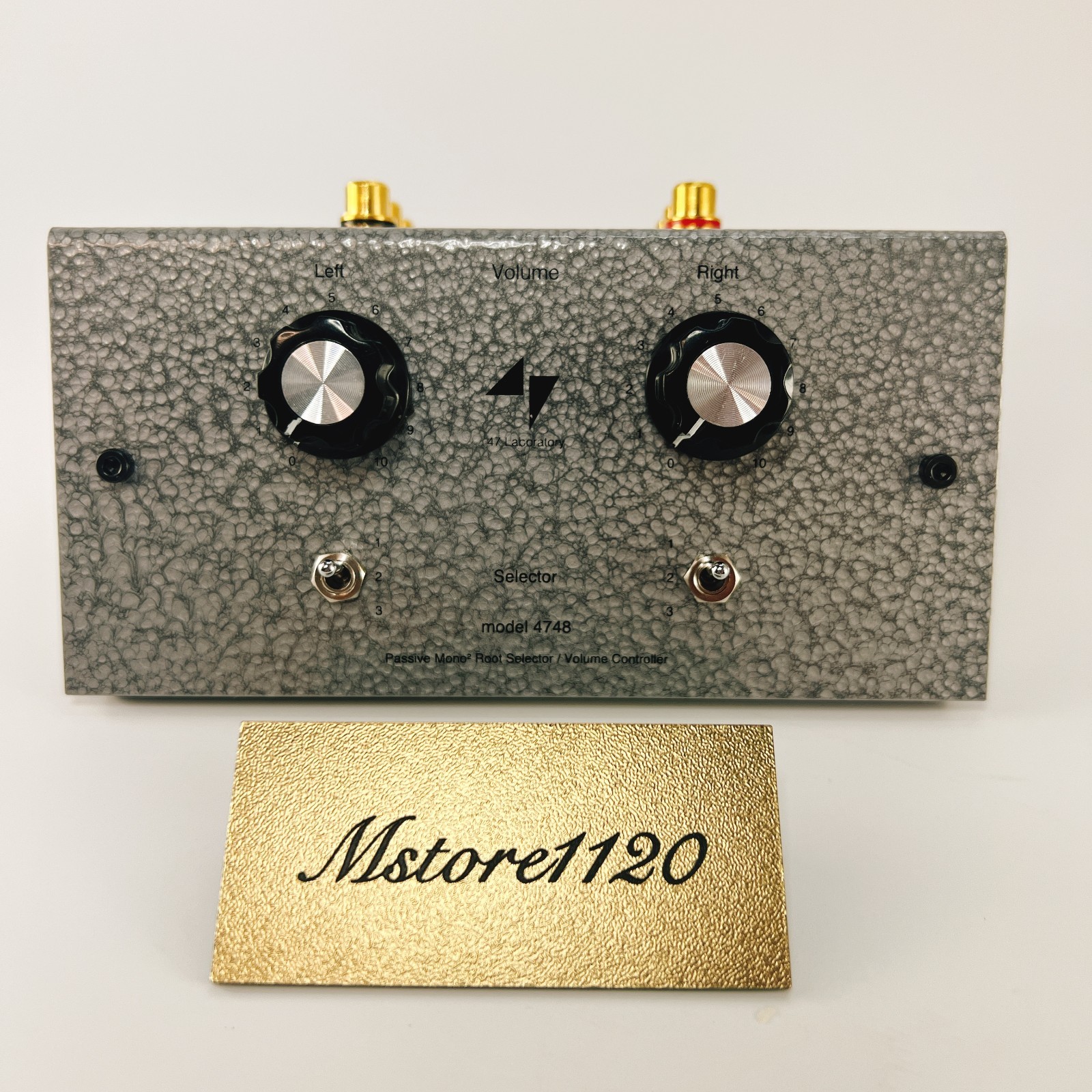 47 Laboratory 4748 Passive Mono Input Selector Controller Preamplifier NEW Japan