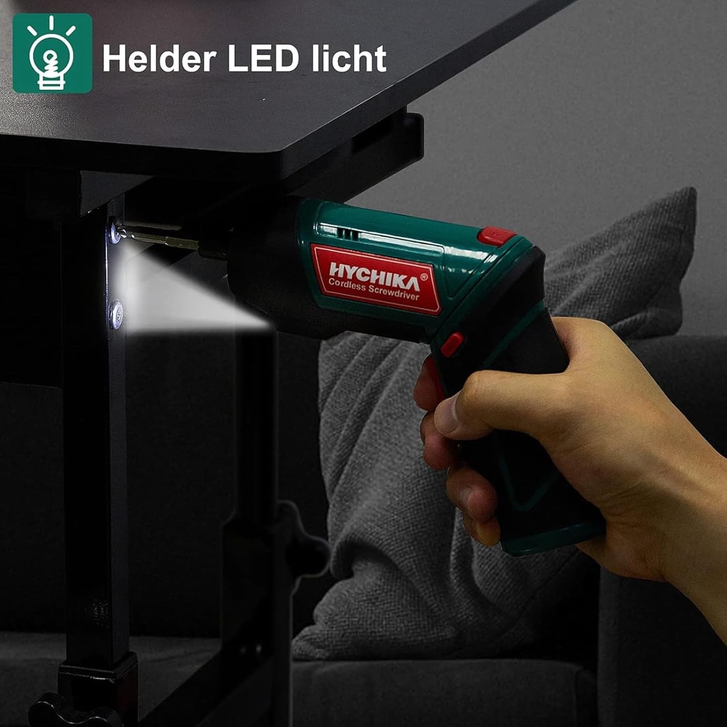 Lightweight & Ergonomic Cordless Screwdriver - 6N.m Torque for DIY Projects