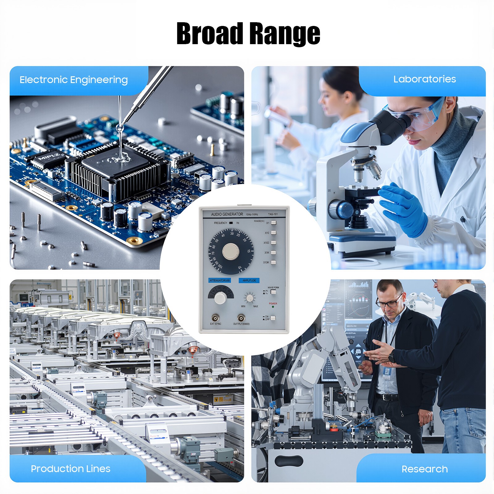 Professional Low-Frequency Signal Generator with High Precision Output