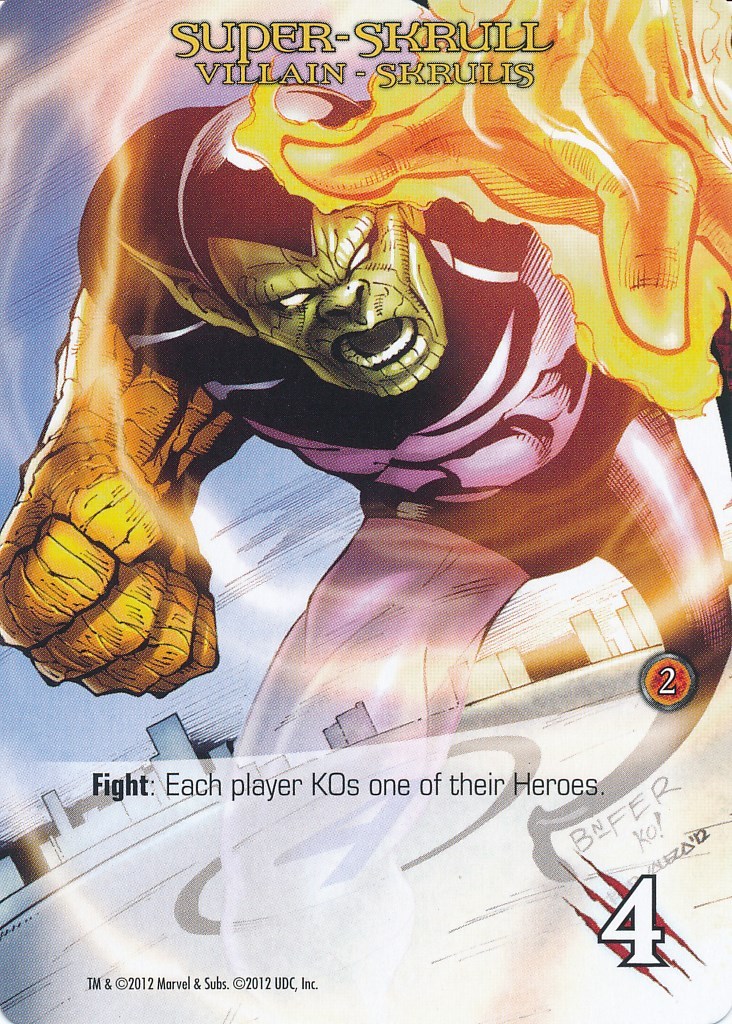 SUPER-SKRULL Upper Deck Marvel Legendary VILLAIN SKRULLS