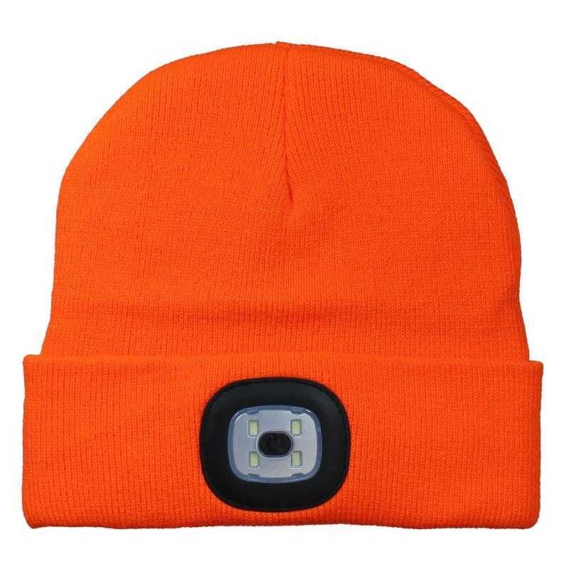 Eclipse 902-595 120 lumens LED Light-Up Beanie Hat - Orange