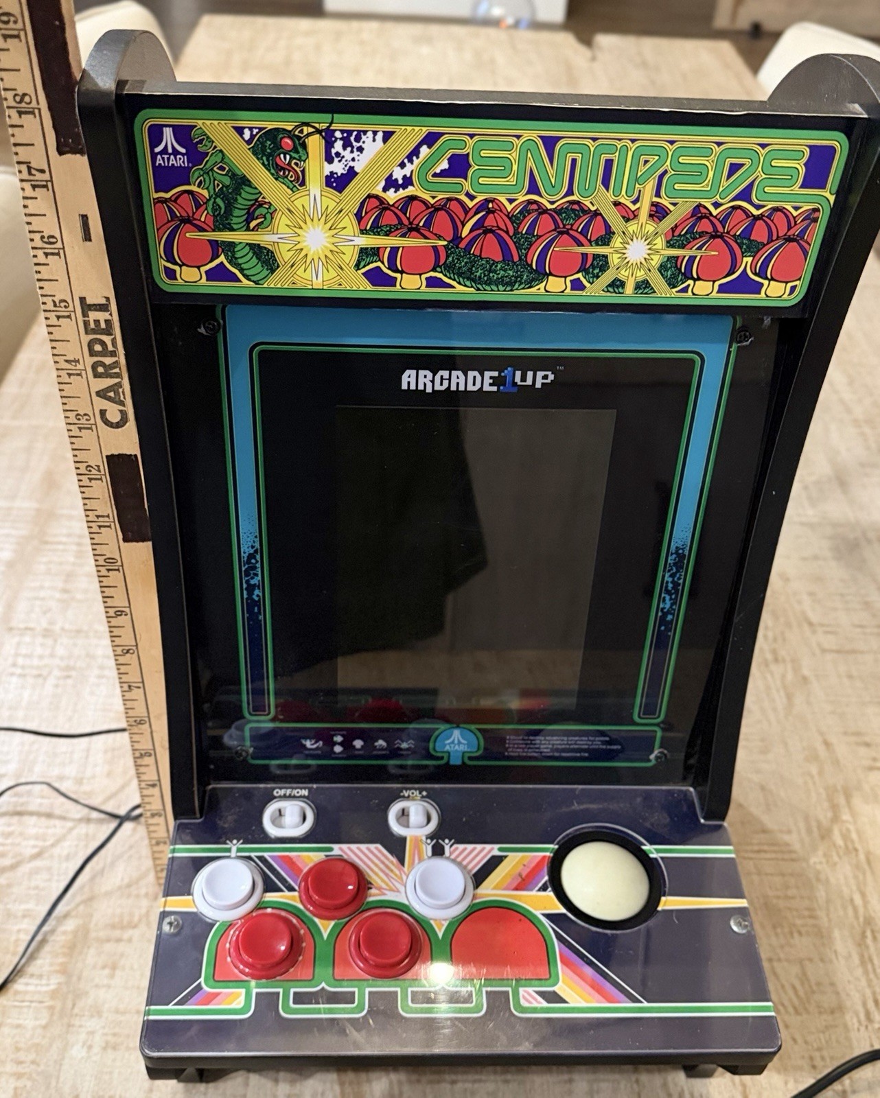 Arcade1Up Centipede Counter-Cade Atari Arcade Machine Missile Command Tested