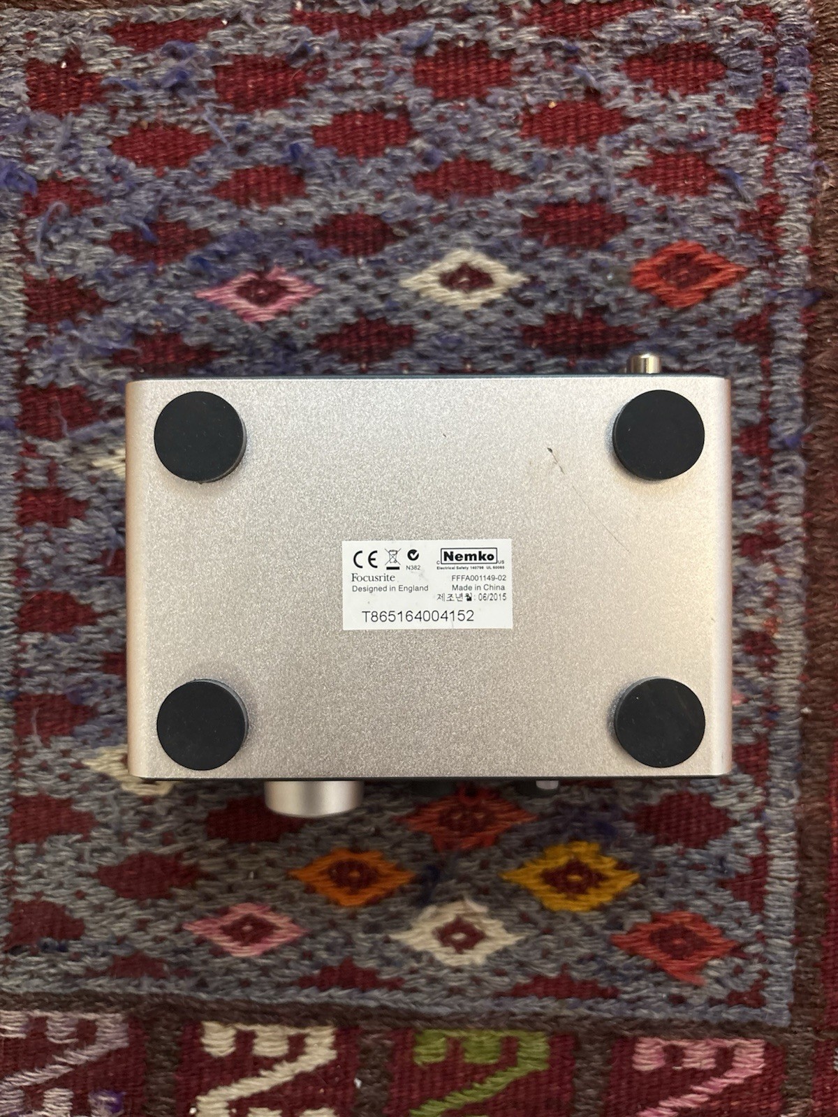 Used Focusrite iTrack Solo Audio Recording Interface No Device Link Cable