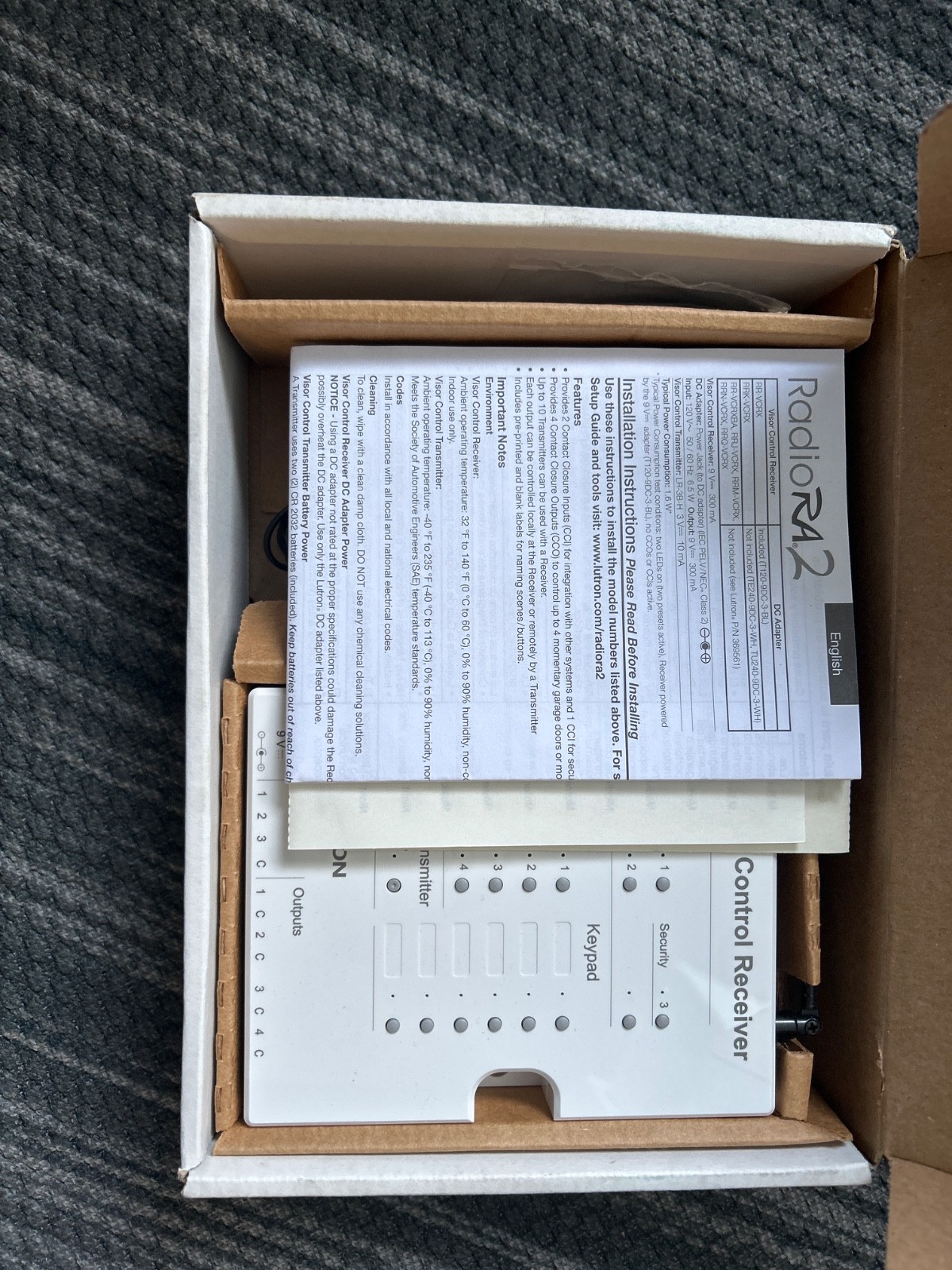 Lutron RadioRA 2 (RR-VCRX-WH)