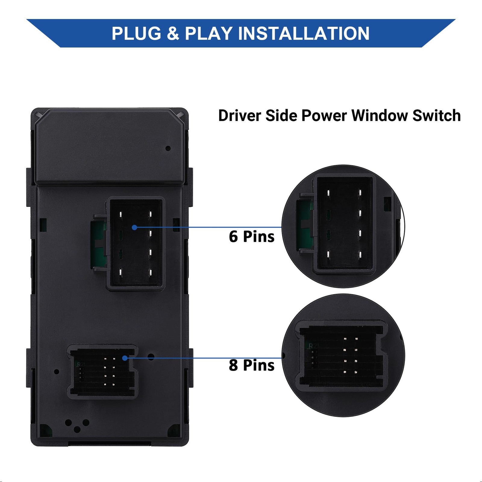 Obaee Power Window Switch & Door & Mirror Control Button Compatible...