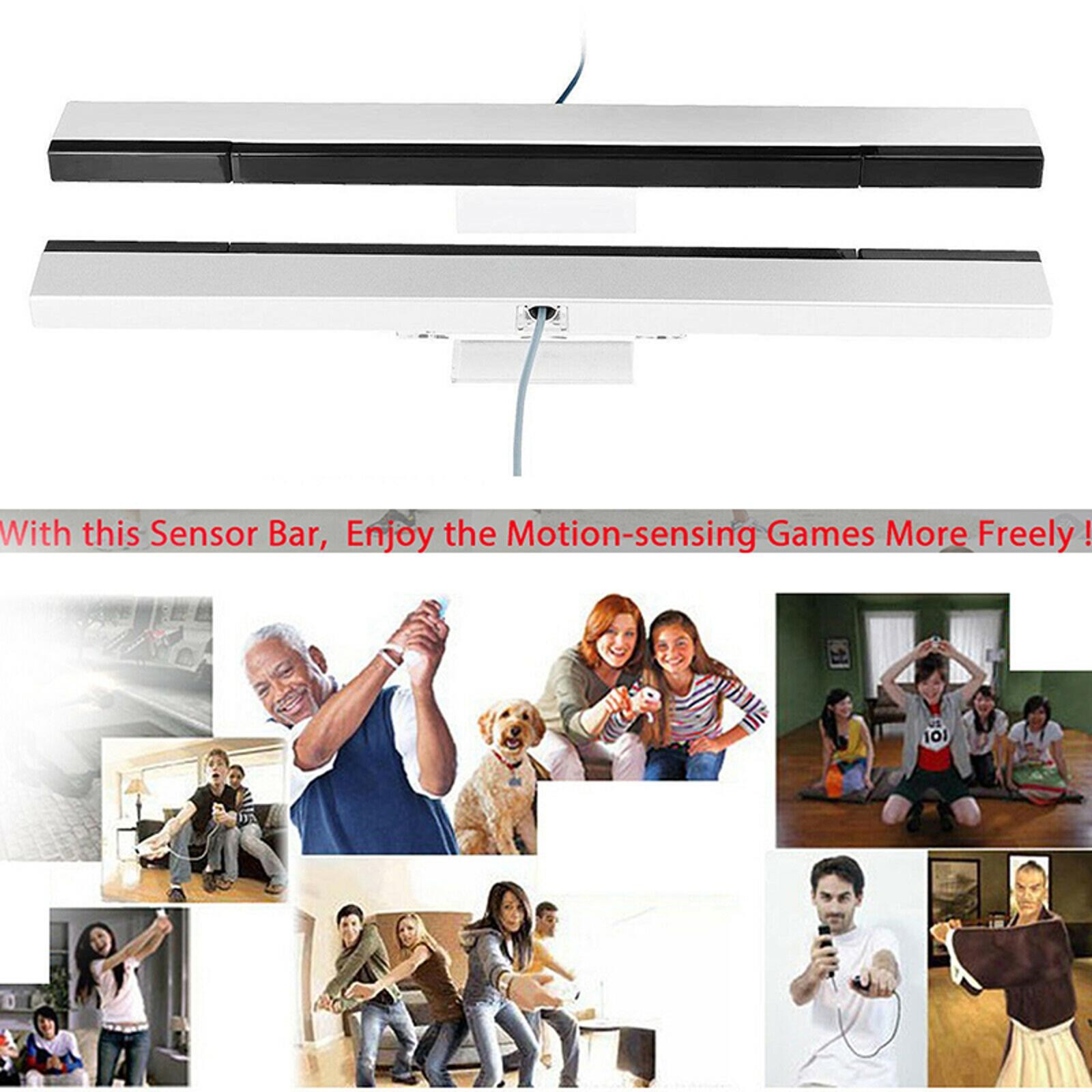 For Nintendo Wii & Wii U Controller Wired IR Infrared Ray Inductor Sensor Bar d