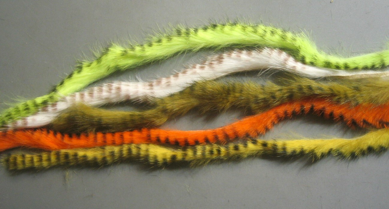 Barred Rabbit Zonker Strips (1/8")-40" of strips-combine shipping