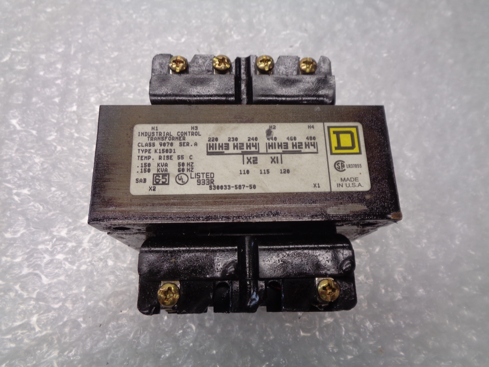 SQUARE D 9070-K150D1 TRANSFORMER NSNP