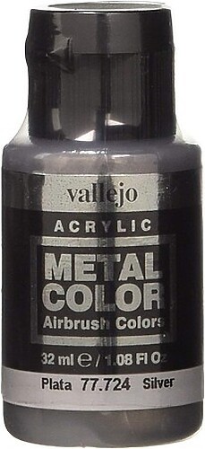 Vallejo Silver Metal Color (32ml Bottle) - Hobby and Model Acrylic Paint