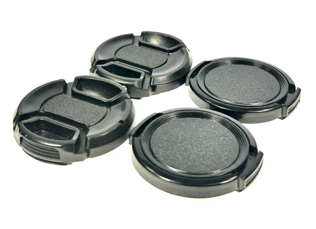 Lot of 4 40.5mm Snap-on Front Lens Caps Unbranded Generic