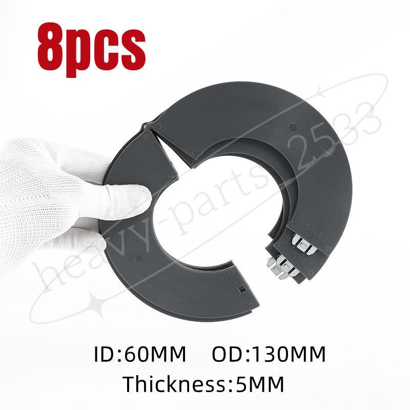 8pc Bucket Pin Shim 60mm 5mm Thickness for Excavator And Skid Steer Detachable