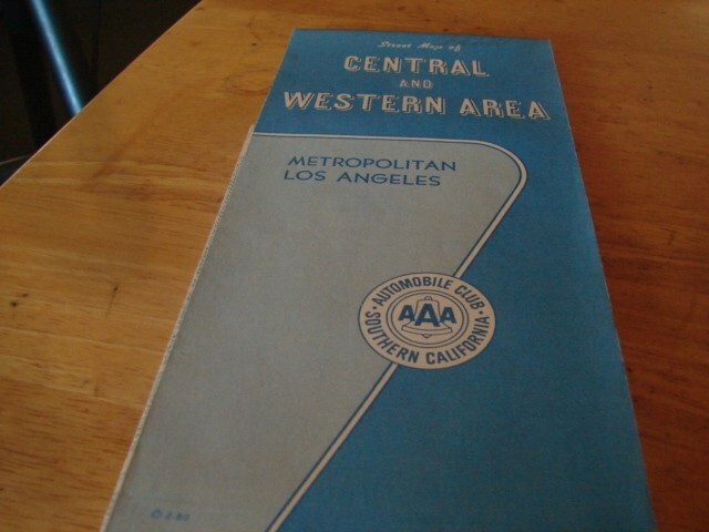 AAA MAP— Street series— Metropolitan Los Angeles, Central & Western Area (1988)