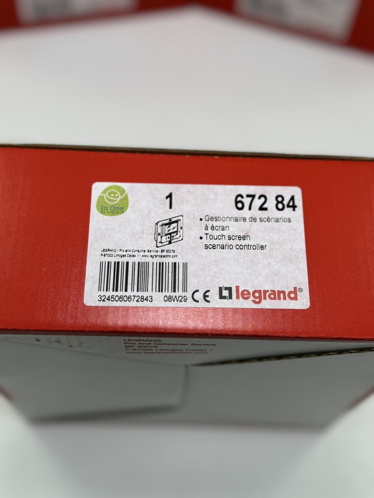 legrand 67284 LEG67284 Touch screen scenario manager screen controller 672 84