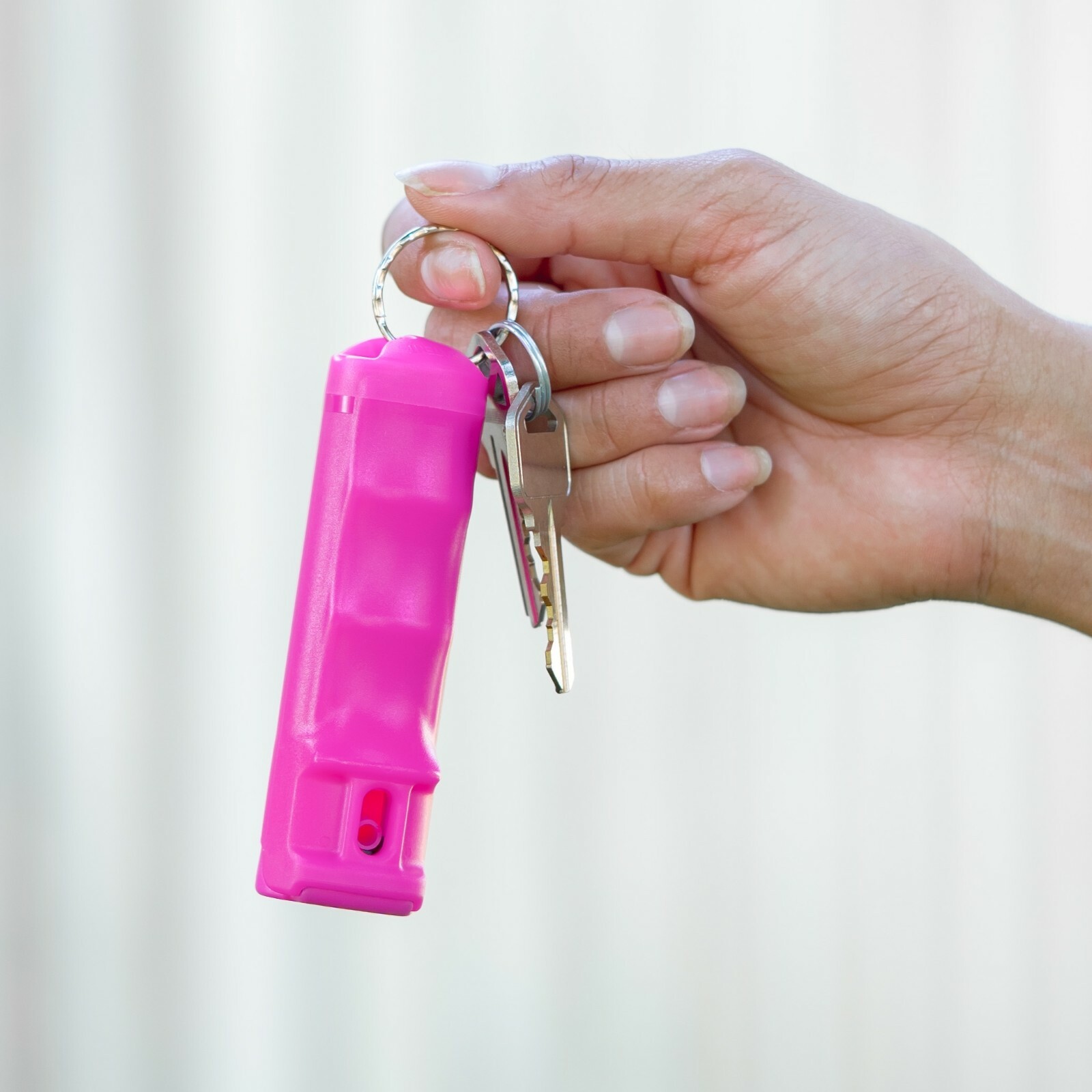 2 Police Magnum pepper spray .50oz hot pink flip top keychain defense protection