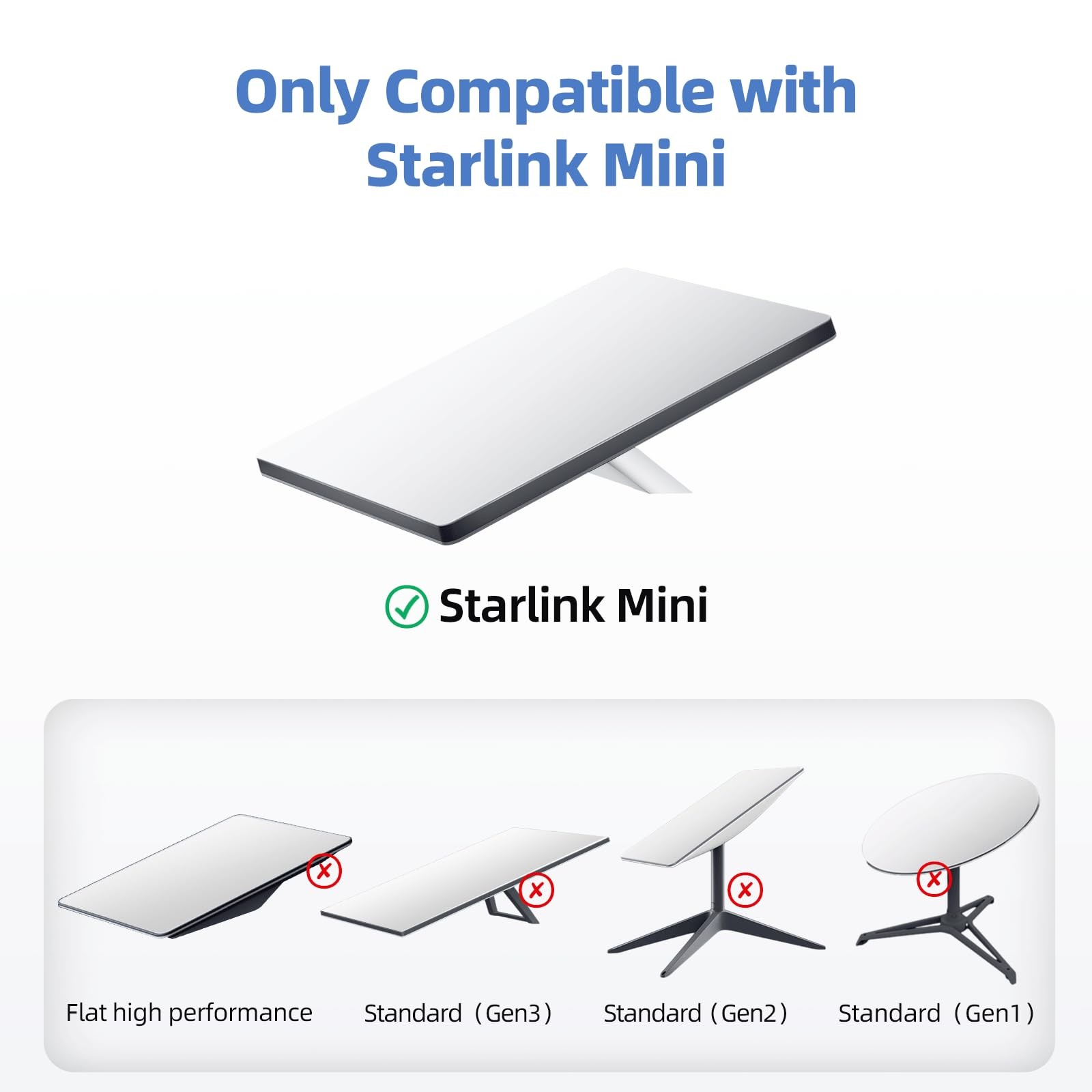 for Starlink Mini Tripod with Adapterfor Both 2025 New&Old Version, Adjustable