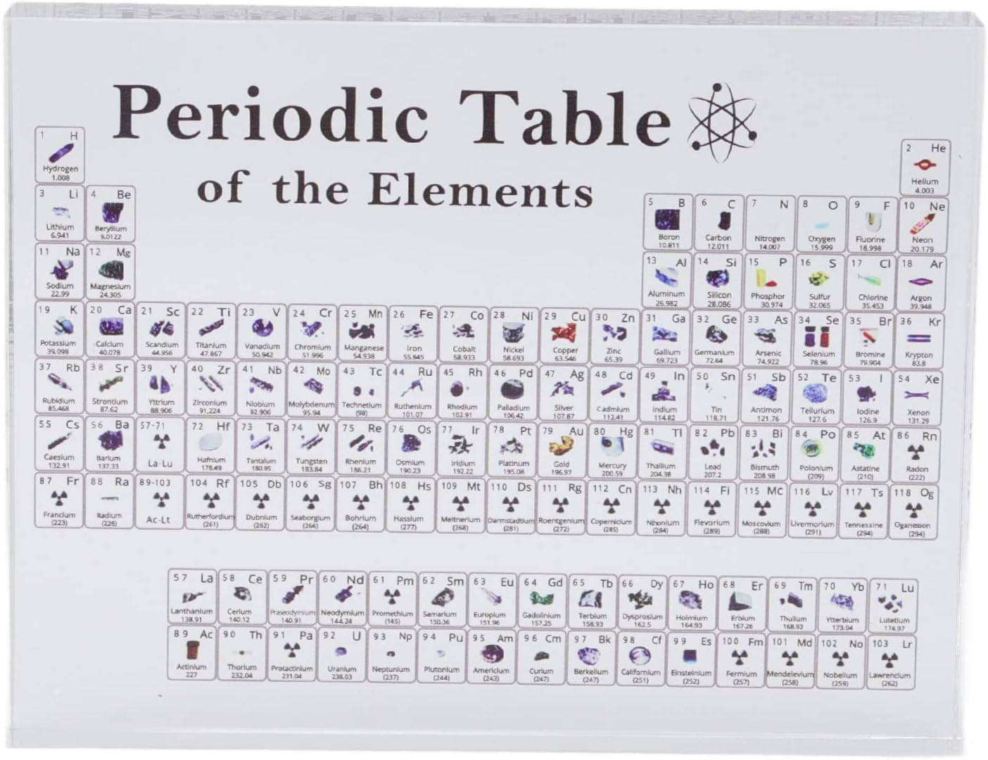 1PCS Periodic Table, Periodic Table of Elements, Acrylic for Teaching Display De