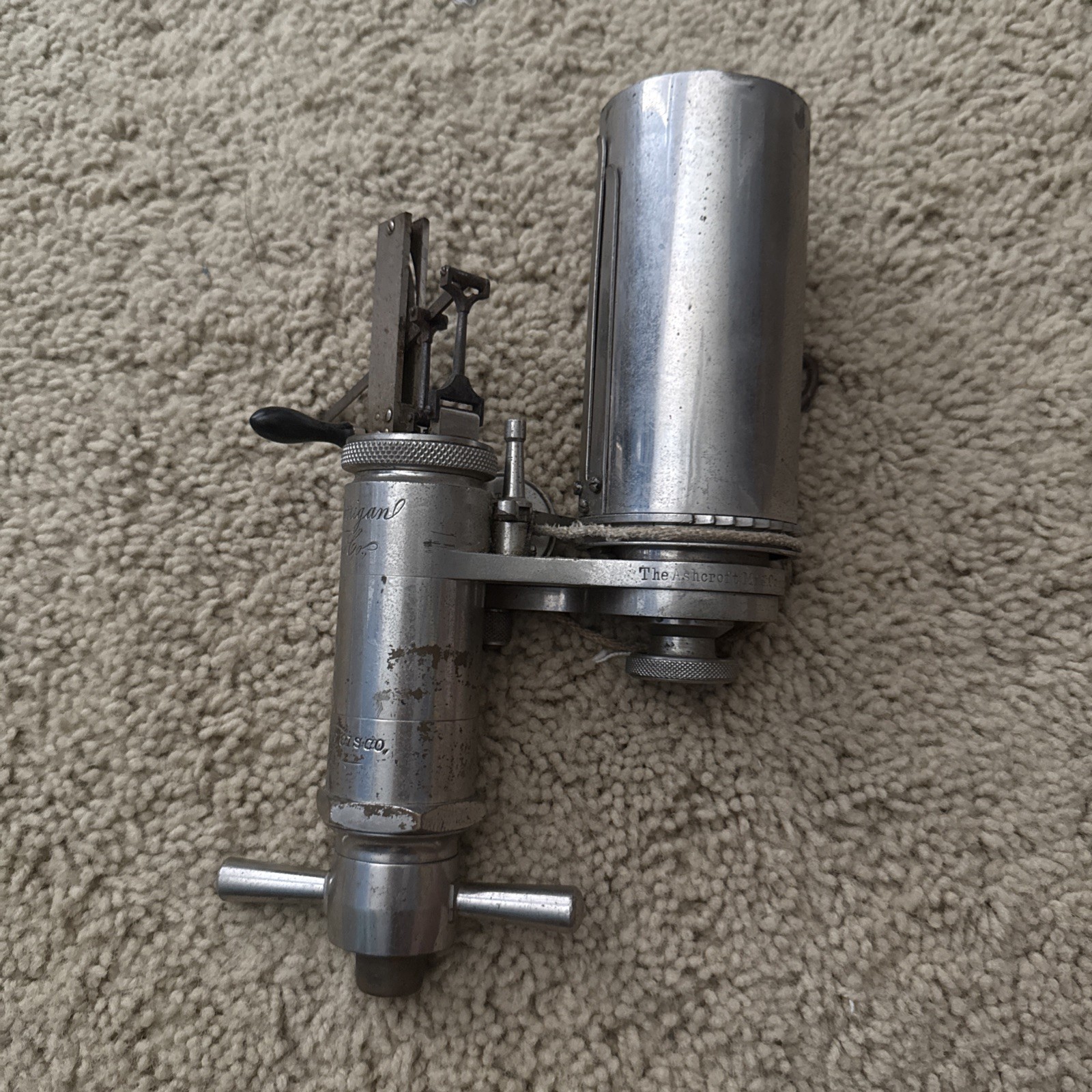 Antique Dunham Cardigan Steam Gauge Indicator Valve Part 1878 California