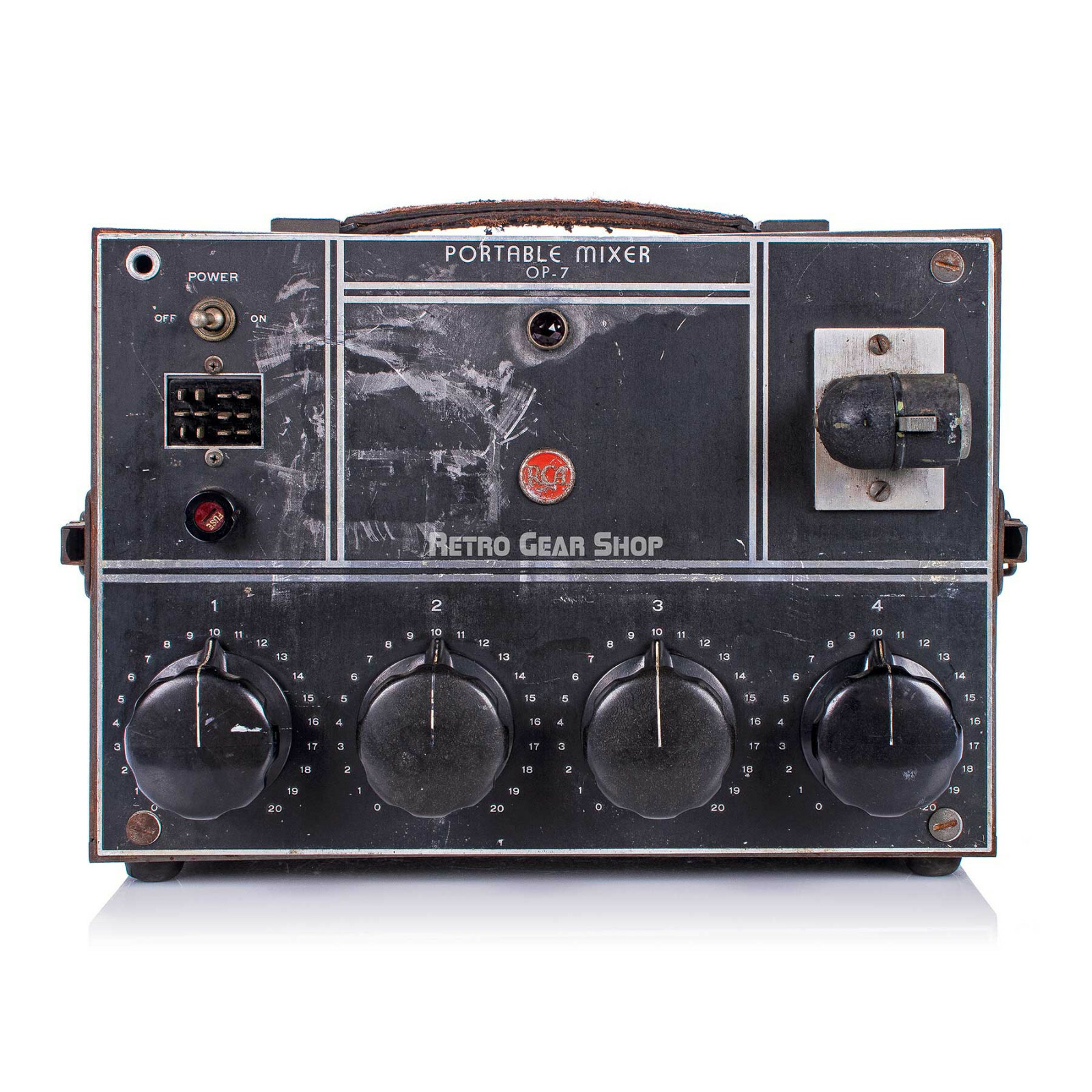 RCA Portable Mixer Amplifier OP-7 Serviced 4 Channel Tube Amp OP7 Vintage Rare