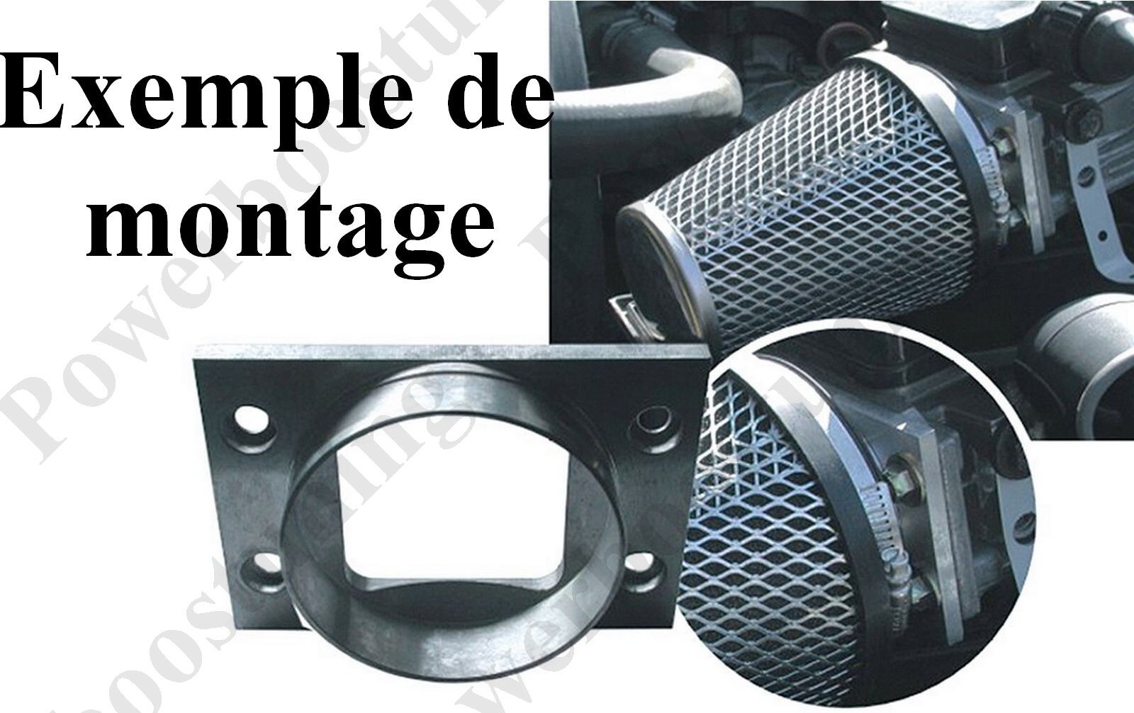 Adapter In 76Mm Plate For Mounting Air Filter Cone Flow Meter