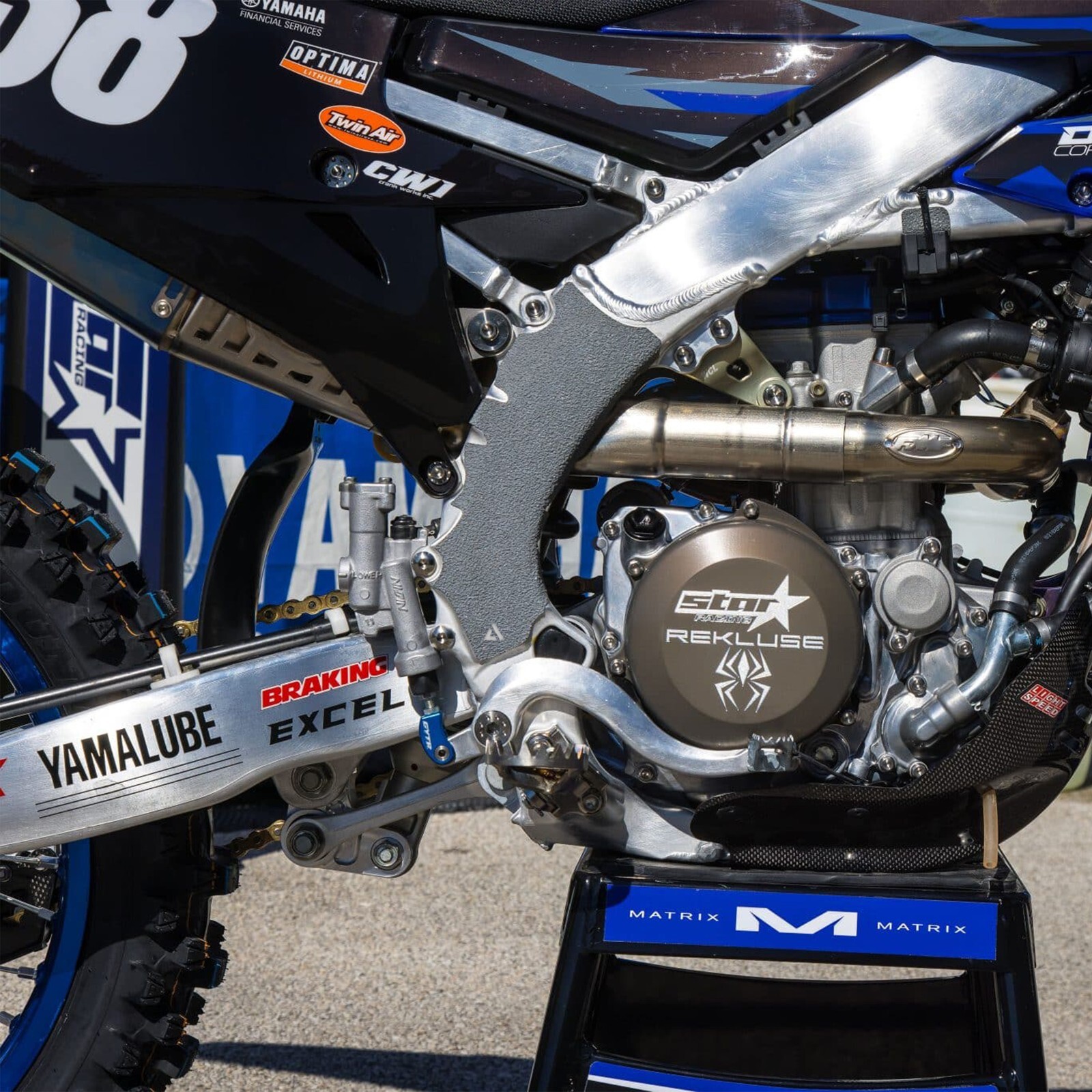 19 - 2025 YZ250F / 18 - 2025 YZ450F Yamaha Rubberized Frame Grip Tape (4 Pairs)