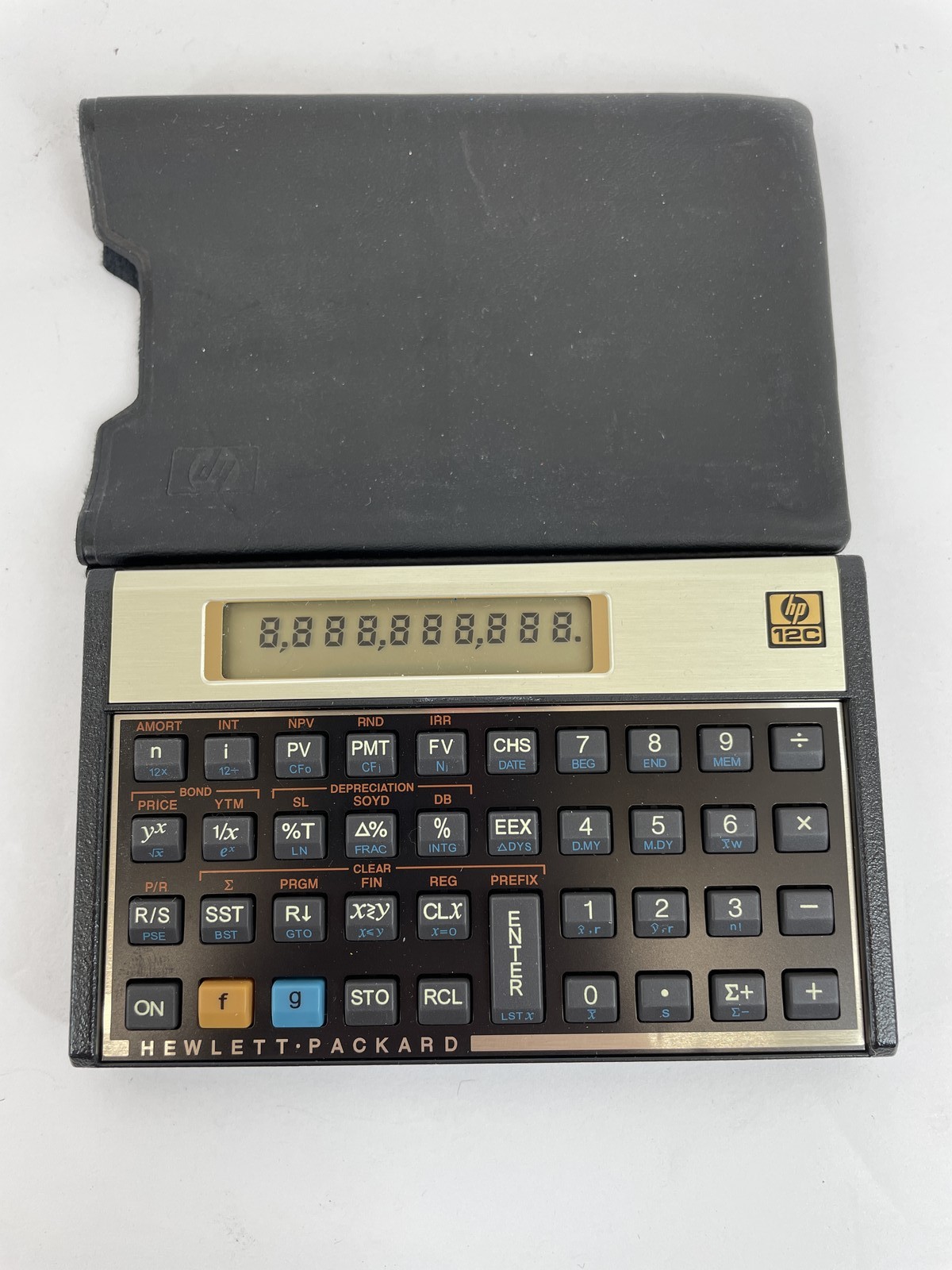 Vintage Hewlett Packard HP 12C Financial Calculator with Case - Made in China