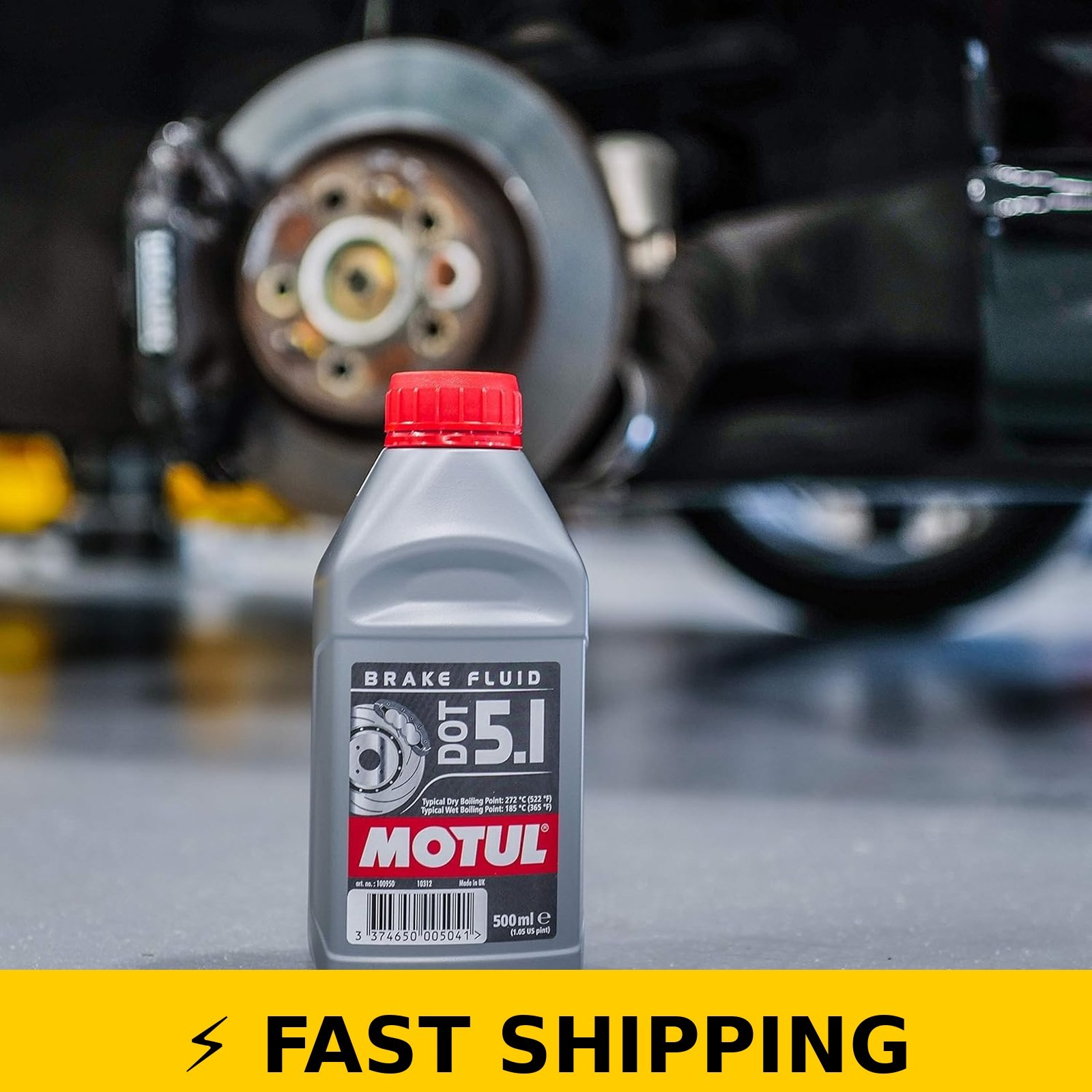 Motul DOT 5.1 Synthetic Brake Fluid - High Performance 500ml (3 Pack)