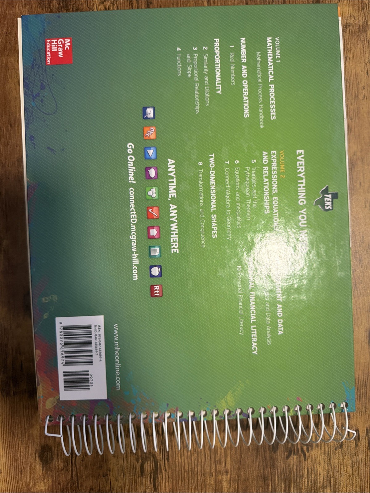 Texas Math TEKS Course 3 Volume 1(Teacher Walkaround Edition)
