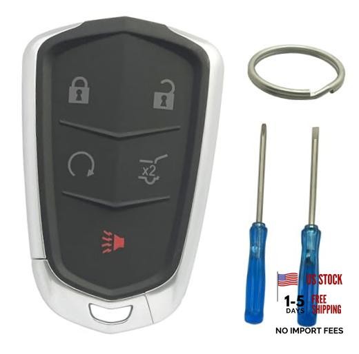 Smart Key Fob Shell Case Replacement Fits for Cadillac XT5 2017 5 Buttons b