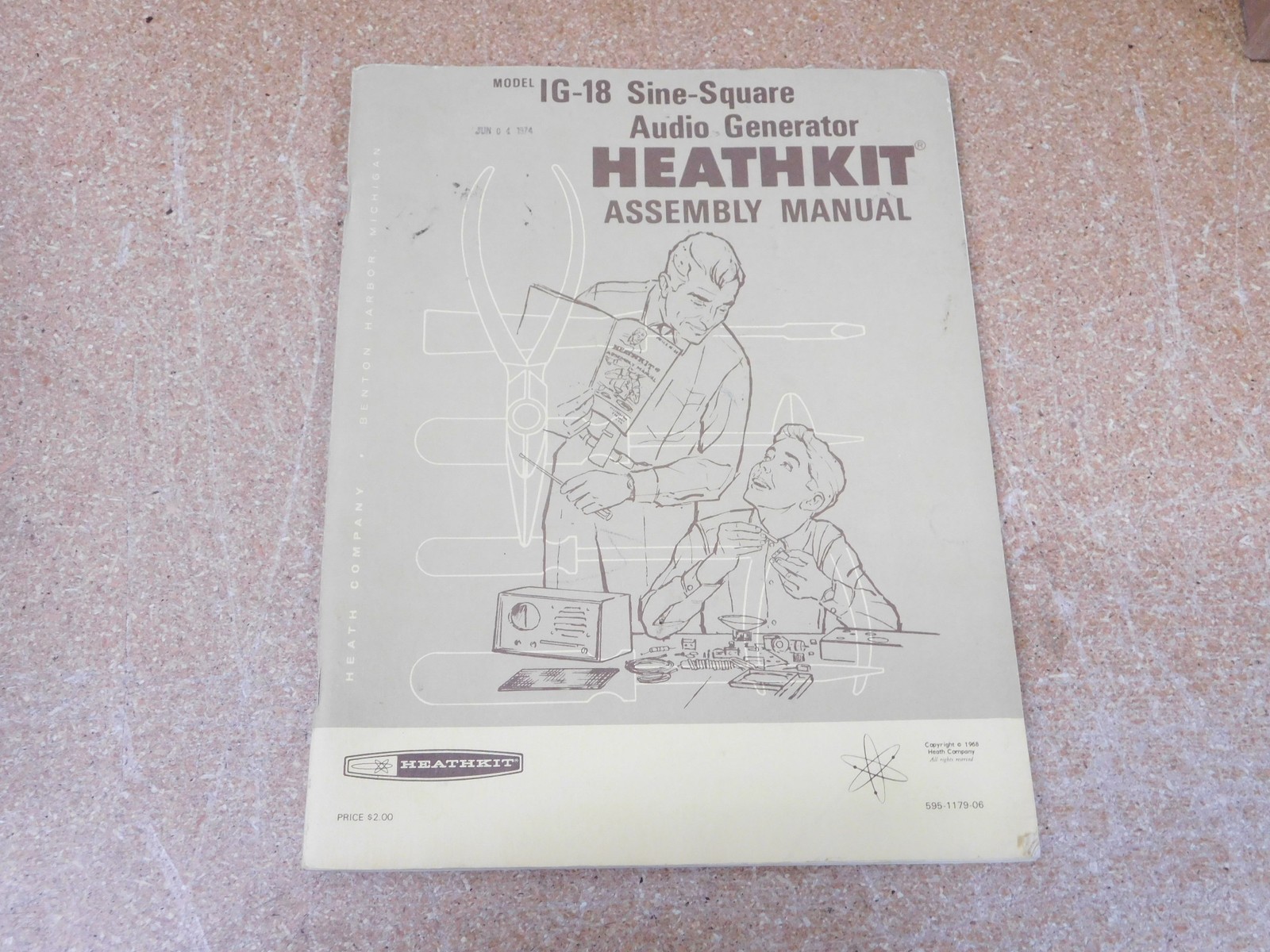 Heathkit IG-18 Sine-Square Audio Generator User Manual + Schematics (original)