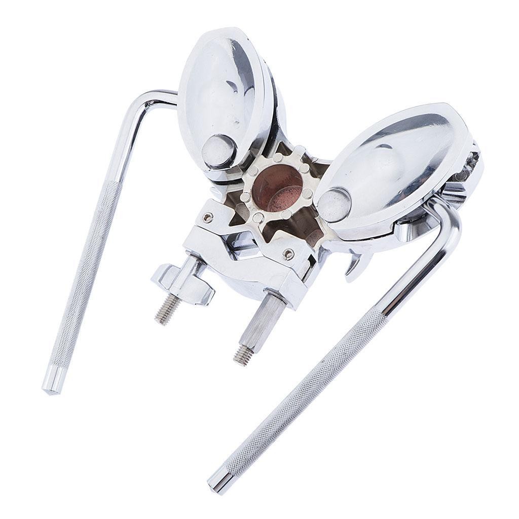 Double Tom Clamp Drum Stand Holder Mounting Hardware (Zinc