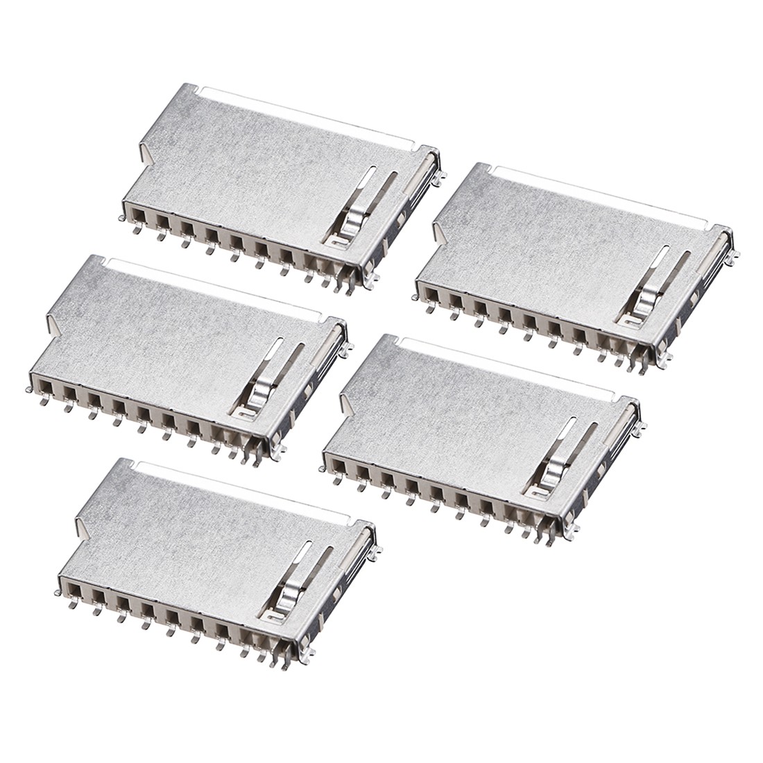 5 x SD Memory Card Socket Short Body 11 Pin PCB Mount Connector