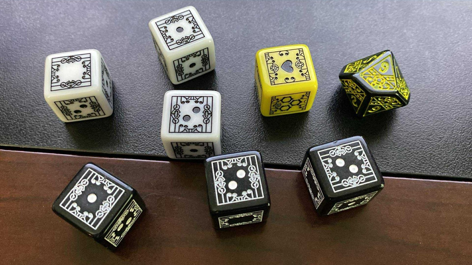Machina Arcana Dice Set of 8 Laser Engraved Dice official dice accessory NEW